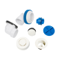 Dearborn True Blue 1-1/2" Tub Drain Kit - with Overflow White