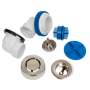 Dearborn True Blue 1-1/2" Tub Drain Kit - with Overflow Brushed Nickel