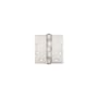 Delaney 4 Inch x 4 Inch Ball Bearing Square Corner Mortise Hinge - Pair Brushed Chrome