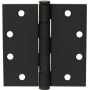 Delaney 4.5 Inch x 4.5 Inch Ball Bearing 5/8 Inch Square Corner Mortise Hinge - Pair Oil Rubbed Bronze