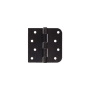 Delaney 4 Inch x 4 Inch Right Handed Plain Bearing 5/8 Inch Radius Half Square Corner Mortise Hinge - Pair Oil Rubbed Bronze