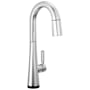 Delta Monrovia 1.8 GPM Single Hole Pull Down Touchless Bar Faucet with Touch2O, Touch-Clean, MagnaTite Docking and Diamond Seal Cartridge Technologies Lumicoat Chrome