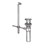 Delta Complete Pop-Up Assembly with Over Flow Brilliance Polished Nickel