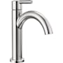 Delta Nicoli 1.2 GPM Single Hole Bathroom Faucet with Push Pop-Up Drain Assembly Chrome