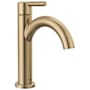 Delta Nicoli 1.2 GPM Single Hole Bathroom Faucet with Push Pop-Up Drain Assembly Champagne Bronze