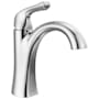 Delta Arvo 1.2 GPM Single Hole Bathroom Faucet with Pop-Up Drain Assembly Chrome