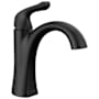 Delta Arvo 1.2 GPM Single Hole Bathroom Faucet with Pop-Up Drain Assembly Matte Black