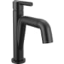 Delta Nicoli 1.2 GPM Single Hole Bathroom Faucet with Pull Down Spout and Push Pop-Up Drain Assembly Matte Black