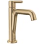 Delta Nicoli 1.2 GPM Single Hole Bathroom Faucet with Push Pop-Up Drain Assembly Champagne Bronze