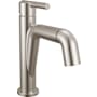 Delta Nicoli 1.2 GPM Single Hole Bathroom Faucet with Pull Down Spout and Push Pop-Up Drain Assembly Brilliance Stainless