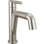 Delta Nicoli 1.2 GPM Single Hole Bathroom Faucet with Pull Down Spout and Push Pop-Up Drain Assembly Brilliance Stainless