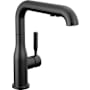 Delta Almari 1.8 GPM Single Handle Pull Out Kitchen Faucet - Includes Escutcheon Matte Black
