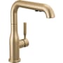 Delta Almari 1.8 GPM Single Handle Pull Out Kitchen Faucet - Includes Escutcheon Champagne Bronze