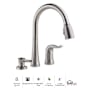 Delta Kate Pullout Spray Kitchen Faucet with MagnaTite Docking, Diamond Seal and Touch Clean Technologies - Includes Soap Dispenser Brilliance Stainless