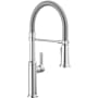 Delta Rhett 1.8 GPM Single Hole Pre-Rinse Pull Down Kitchen Faucet with MagnaTite, Touch-Clean, and Diamond Seal Technologies - Includes Escutcheon Chrome