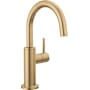 Delta Contemporary Round 1.5 GPM Cold Only Water Dispenser Beverage Faucet - Reverse Osmosis Compatible Champagne Bronze