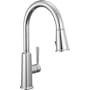 Delta Finnridge 1.8 GPM Single Hole Pull Down Kitchen Faucet - Includes Escutcheon Chrome