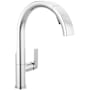 Delta Keele 1.8 GPM Single Hole Pull Down Kitchen Faucet MagnaTite and Touch-Clean Technology Chrome