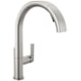Delta Keele 1.8 GPM Single Hole Pull Down Kitchen Faucet MagnaTite and Touch-Clean Technology SpotShield Stainless