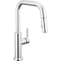 Delta Nicoli 1.8 GPM Single Hole Pull Down Kitchen Faucet - Includes Escutcheon Chrome