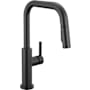 Delta Nicoli 1.8 GPM Single Hole Pull Down Kitchen Faucet - Includes Escutcheon Matte Black