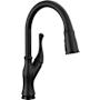 Delta Ophelia 1.8 GPM Single Hole Pull Down Touchless Kitchen Faucet with Touch2O, ShieldSpray, MagnaTite, Diamond Seal and Touch-Clean Technologies - Includes Escutcheon Matte Black