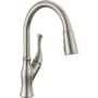 Delta Ophelia 1.8 GPM Single Hole Pull Down Kitchen Faucet - Includes Escutcheon SpotShield Stainless