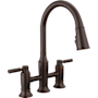 Delta Renaldi 1.8 GPM Bridge Kitchen Faucet with Pull-Down Spray Head Venetian Bronze