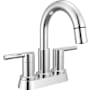 Delta Nicoli 1.2 GPM Centerset Bathroom Faucet with Pull Down Spout and Push Pop-Up Drain Assembly Chrome