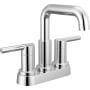 Delta Nicoli 1.2 GPM Centerset Bathroom Faucet with Push Pop-Up Drain Assembly Chrome