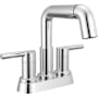 Delta Nicoli 1.2 GPM Centerset Bathroom Faucet with Pull Down Spout and Push Pop-Up Drain Assembly Chrome