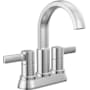 Delta Albion 1.2 GPM Centerset Bathroom Faucet with Push Pop-Up Drain Assembly Chrome