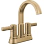 Delta Albion 1.2 GPM Centerset Bathroom Faucet with Push Pop-Up Drain Assembly Champagne Bronze