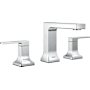 Delta Velum 1.2 GPM Widespread Bathroom Faucet with Pop-Up Drain Assembly Chrome