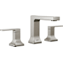 Delta Velum 1.2 GPM Widespread Bathroom Faucet with Pop-Up Drain Assembly Brilliance Stainless