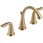 Delta Lahara Widespread Bathroom Faucet with Pop-Up Drain Assembly - Includes Lifetime Warranty Champagne Bronze