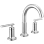 Delta Altado 1.2 GPM Widespread Bathroom Faucet with Push Pop-Up Drain Assembly Chrome