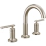 Delta Altado 1.2 GPM Widespread Bathroom Faucet with Push Pop-Up Drain Assembly Brilliance Stainless