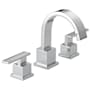 Delta Vero Widespread Bathroom Faucet with Pop-Up Drain Assembly - Includes Lifetime Warranty Chrome
