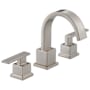 Delta Vero Widespread Bathroom Faucet with Pop-Up Drain Assembly - Includes Lifetime Warranty Brilliance Stainless