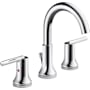 Delta Trinsic Widespread Bathroom Faucet with Metal Drain Assembly - Includes Lifetime Warranty Chrome