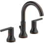 Delta Trinsic Widespread Bathroom Faucet with Metal Drain Assembly - Includes Lifetime Warranty Venetian Bronze