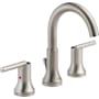 Delta Trinsic Widespread Bathroom Faucet with Metal Drain Assembly - Includes Lifetime Warranty Brilliance Stainless