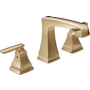 Delta Ashlyn 1.2 GPM Widespread Bathroom Faucet with Pop-Up Drain Assembly Champagne Bronze