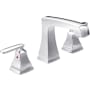 Delta Ashlyn 1.2 GPM Widespread Bathroom Faucet with Pop-Up Drain Assembly Chrome