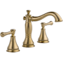 Delta Cassidy Widespread Bathroom Faucet with Pop-Up Drain Assembly - Includes Lifetime Warranty Champagne Bronze