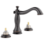 Delta Cassidy Widespread Bathroom Faucet with Pop-Up Drain Assembly - Handles Sold Separately - Includes Lifetime Warranty Venetian Bronze