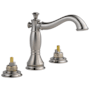 Delta Cassidy Widespread Bathroom Faucet with Pop-Up Drain Assembly - Handles Sold Separately - Includes Lifetime Warranty Brilliance Stainless