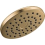 Delta PivotPro 1.75 GPM Single Function Raincan Shower Head with Touch-Clean Spray Holes Lumicoat Champagne Bronze