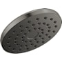 Delta PivotPro 1.75 GPM Single Function Raincan Shower Head with Touch-Clean Spray Holes Lumicoat Black Stainless